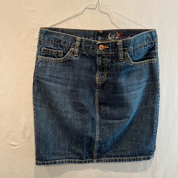Denim shirt skirt - Picture 1 of 3